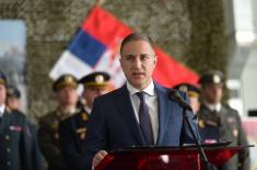 Minister Stefanović at promotion ceremony for new Air Force and Air Defence non-commissioned officers