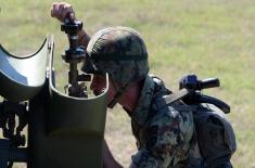 Soldiers serving in artillery missile units undergo training