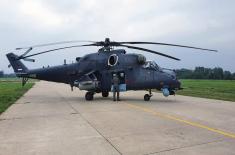 Obuka na borbenim helikopterima u 98. vazduhoplovnoj brigadi 