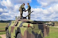 Armoured units undergo specialized training