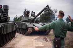 Tank units undergo regular training