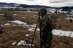 Infantry soldiers in field training