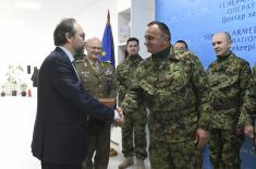 Испраћај припадника Војске Србије у мисију Европске уније у ЦАР