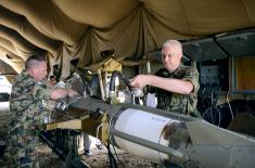 Final preparations for air defence exercise with live firing