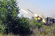 Live fire drills with newly introduced, modernized artillery systems conducted
