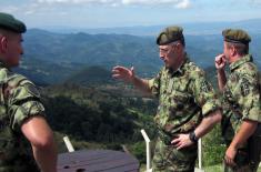 Tour of units in Prokuplje garrison