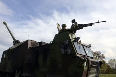 Soldiers undergo training with 155 mm Nora self-propelled gun-howitzers