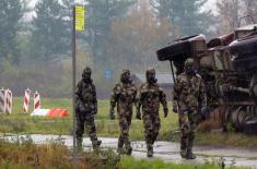 CBRN Service members undergo training