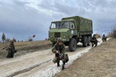 Serbian force protection platoon undergoes training