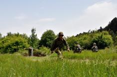 Soldiers and future NCOs in stationary camp