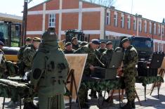 Tour of SAF units in Prokuplje Garrison