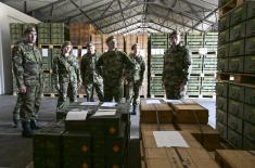 Oбилазак јединице 608. логистичке базе