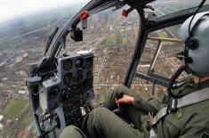 Cadets’ flight training with combat helicopters