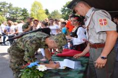 Taking the military oath