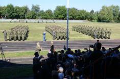 Taking the oath of enlistment