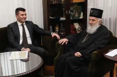 Defense Minister at Patriarch Irinej’s