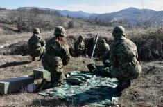 Members of Fourth Army Brigade in stationary camp