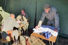 Вежба хаубичко-артиљеријског дивизиона Четврте бригаде КоВ