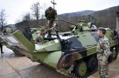 Обука на борбеним возилима пешадије М-80А
