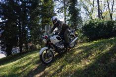 The Guard Conducts Training on Military Police Motorbikes 