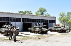 Tank units undergo regular training