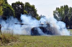 Soldier training in tank units