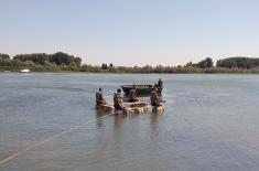 Inžinjerijska obuka na reci Savi