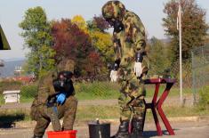 Members of Spanish Armed Forces train at CBRN Centre