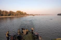 SAF units carry out training activities on the river