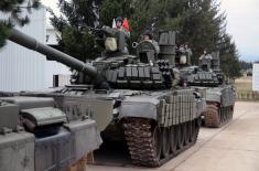 Tank units undergo regular training