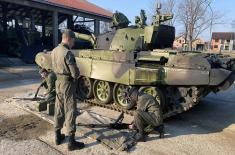 Tank units undergo training