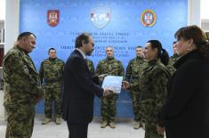 Испраћај припадника Војске Србије у мисију Европске уније у ЦАР