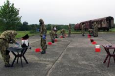 Training of Hungarian soldiers in CBRN Training Centre