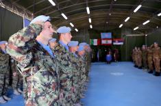 Redovna zamena jedinice Vojske Srbije u mirovnoj operaciji