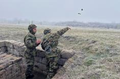 New intake of junior soldiers in training
