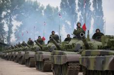 Обилазак тенковског батаљона у Сремској Митровици
