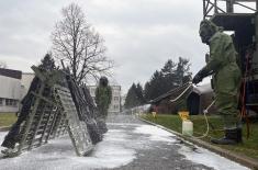 Collective training in CBRN unit