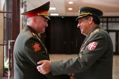 Генерал Диковић са командантом Западног војног округа Руске Федерације