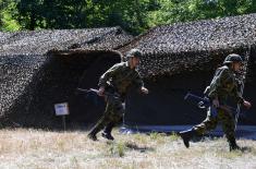 Signal Brigade units doing mobile camp