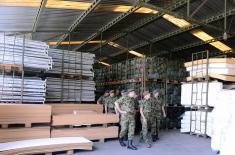 Visit to Central Logistics Base units