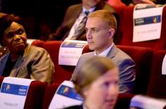 Ministar Stefanović na otvaranju Međunarodnog sajma vojne tehnike "EUROSATORY 2022" u Parizu