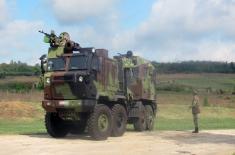 Training in NORA-B52 Self-Propelled Gun-Howitzer Battalion