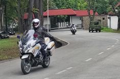 Обука на службеним војнополицијским мотоциклима