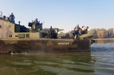 SAF units carry out training activities on the river