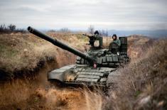 Tank units undergo regular training