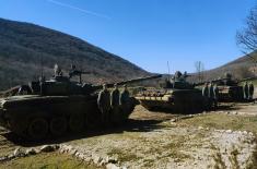 Tank units undergo training