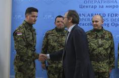 Испраћај припадника Војске Србије у мисију Европске уније у ЦАР
