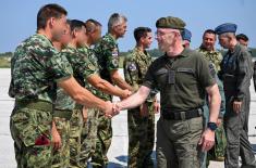Povratak dela kontingenta Vojske Srbije iz Slovenije