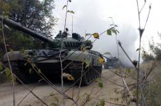 Tank crews training