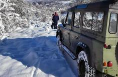 Serbian Armed Forces engage in snow clearing operations